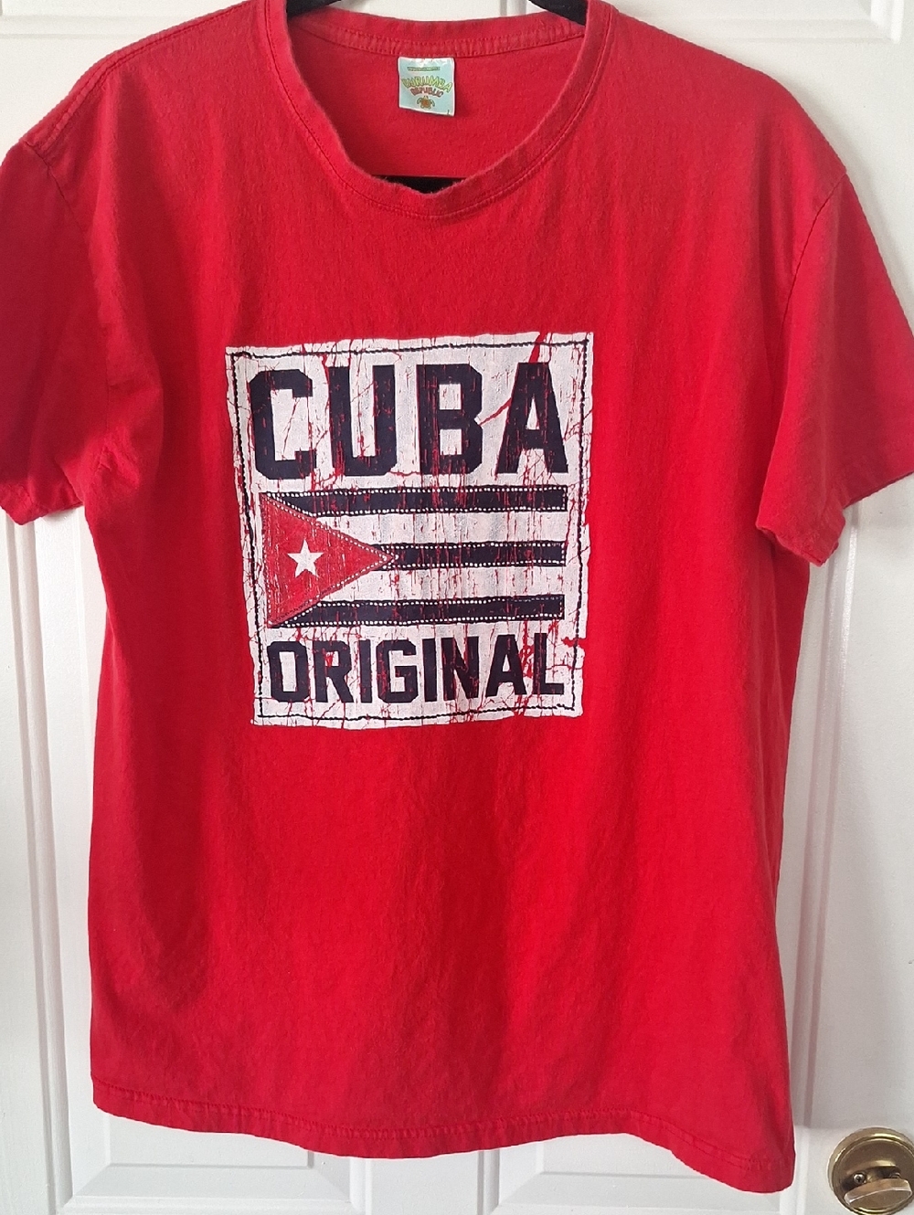Unisex Cuba Original Red Graphic Tee